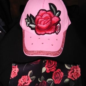 Pink Cap and face mask